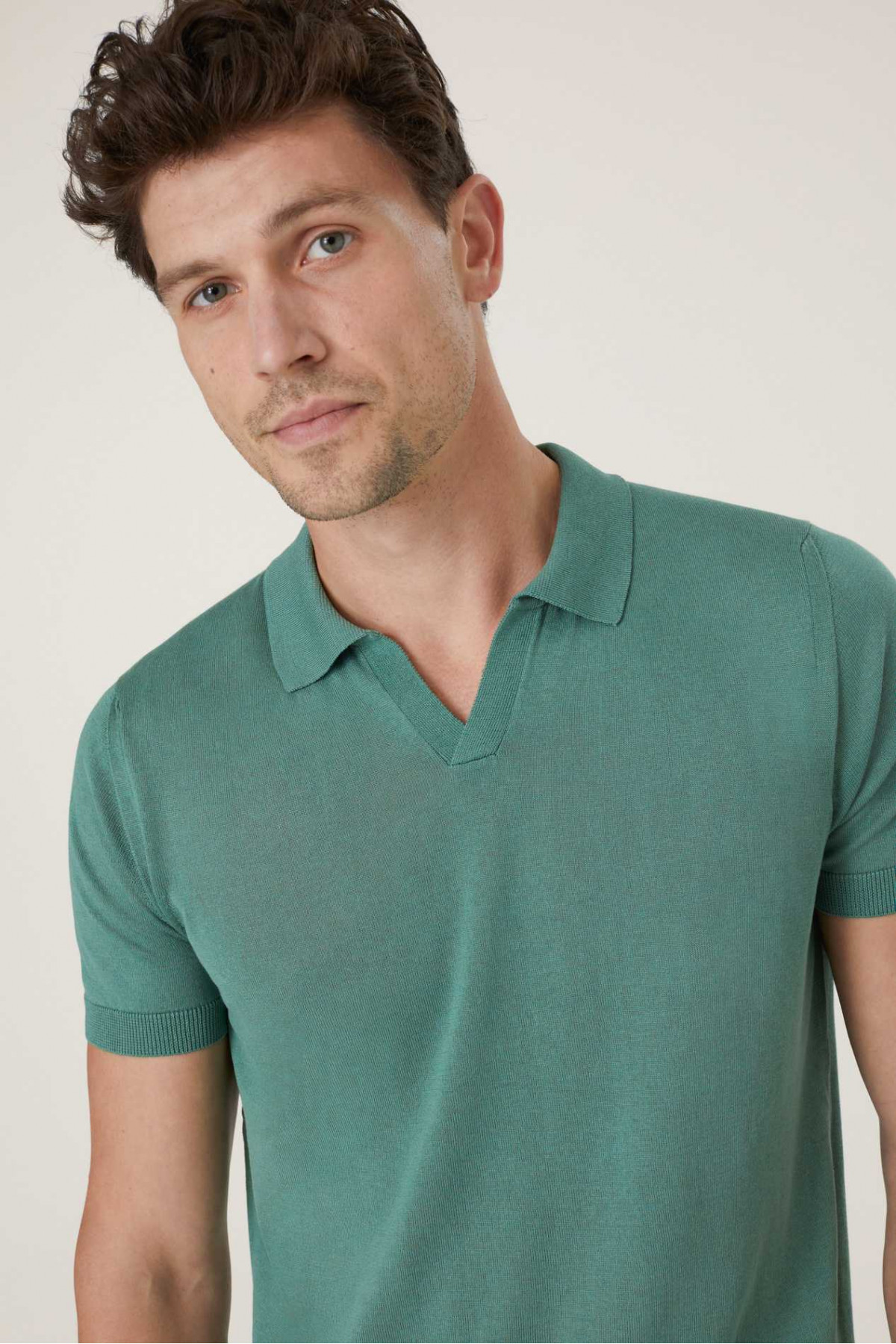 Buttonless hotsell polo shirt